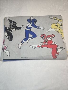 Vintage Power  Rangers 1994 SABAN Mighty Morphin Flat Sheet ONLY